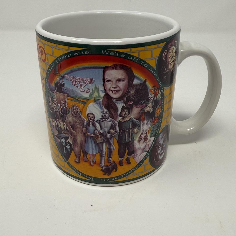 The Wizard of Oz Mug Vintage 1995 Enesco Coffee Mug Turner Entertainment Cast